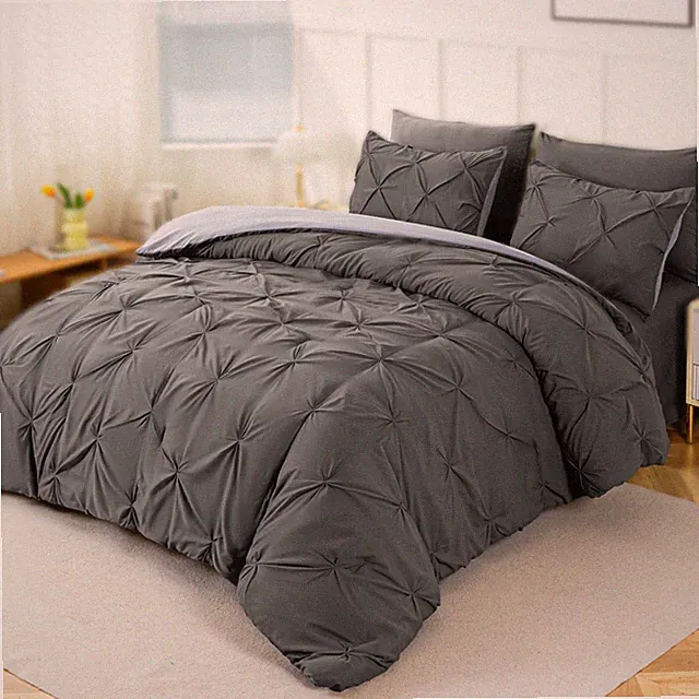 8/6 Piece Bed Comforter Set Breathable Reversible Bedding Set Full Queen King