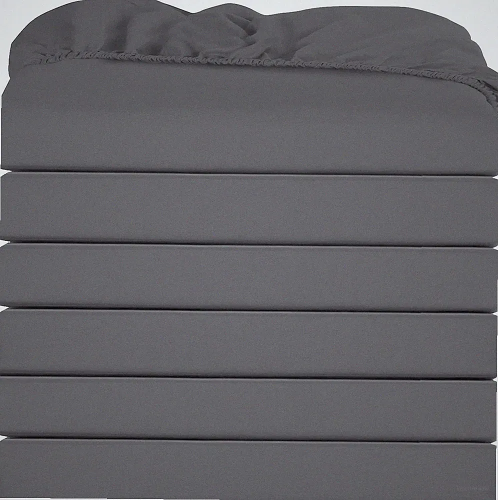 Bedding Twin Fitted Sheets - Bulk Pack of 6 Bottom Sheets - Soft Brushed
