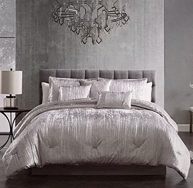 Riverbrook Turin Comforter Set, 6-Piece Set Twin Silver
