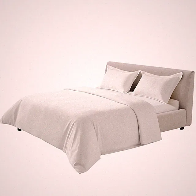 Uimoso King Size Cotton Duvet Cover Set, 3-Piece Bedding, 104 x 90 in